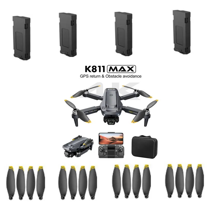 K811 MAX Drone Battery K811 RC Drone Accessories  3.7V 2000mAh Battery/Blade For K811 MAX RC Drone Toy K811MAX Dron Battery