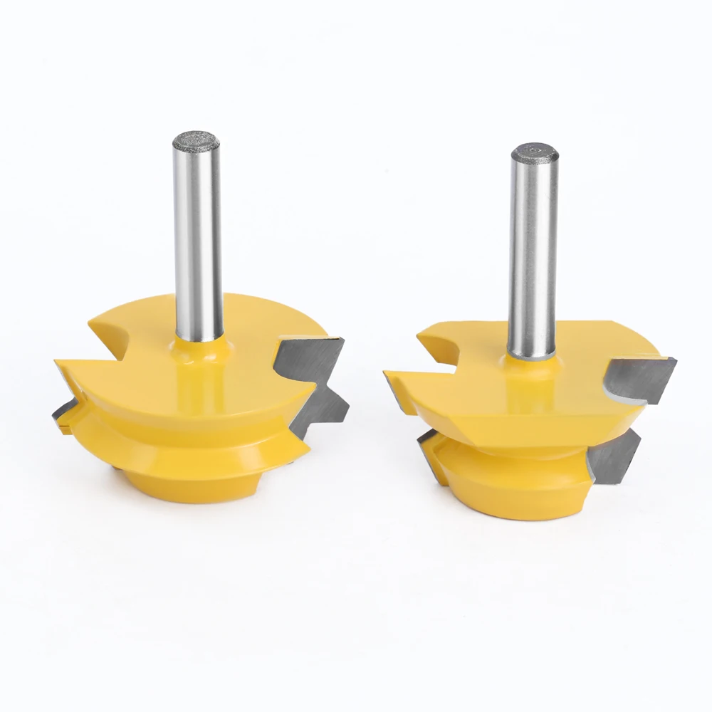 Imagem -03 - Lavie Peças mm Haste de Bloqueio Mitra Tenon Roteador Bits 22.5 Graus Cola Marcenaria Fresa Conjunto para Madeira Cortador Mc02065