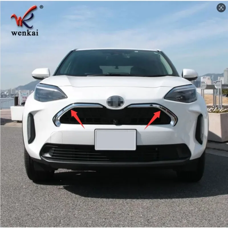 

Высококачественная хромированная декоративная полоса передней решетки автомобиля из АБС-пластика для TOYOTA Yaris/Yaris Cross 2020-2025, автомобильный Стайлинг