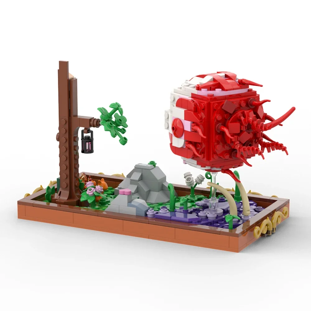 Klocki konstrukcyjne BuildMOC Gra Terraria Oko Cthulhu Gra Ataki Boss Zabawki Oko Demona Potwory do Kolekcji Klocki Prezent dla Dzieci