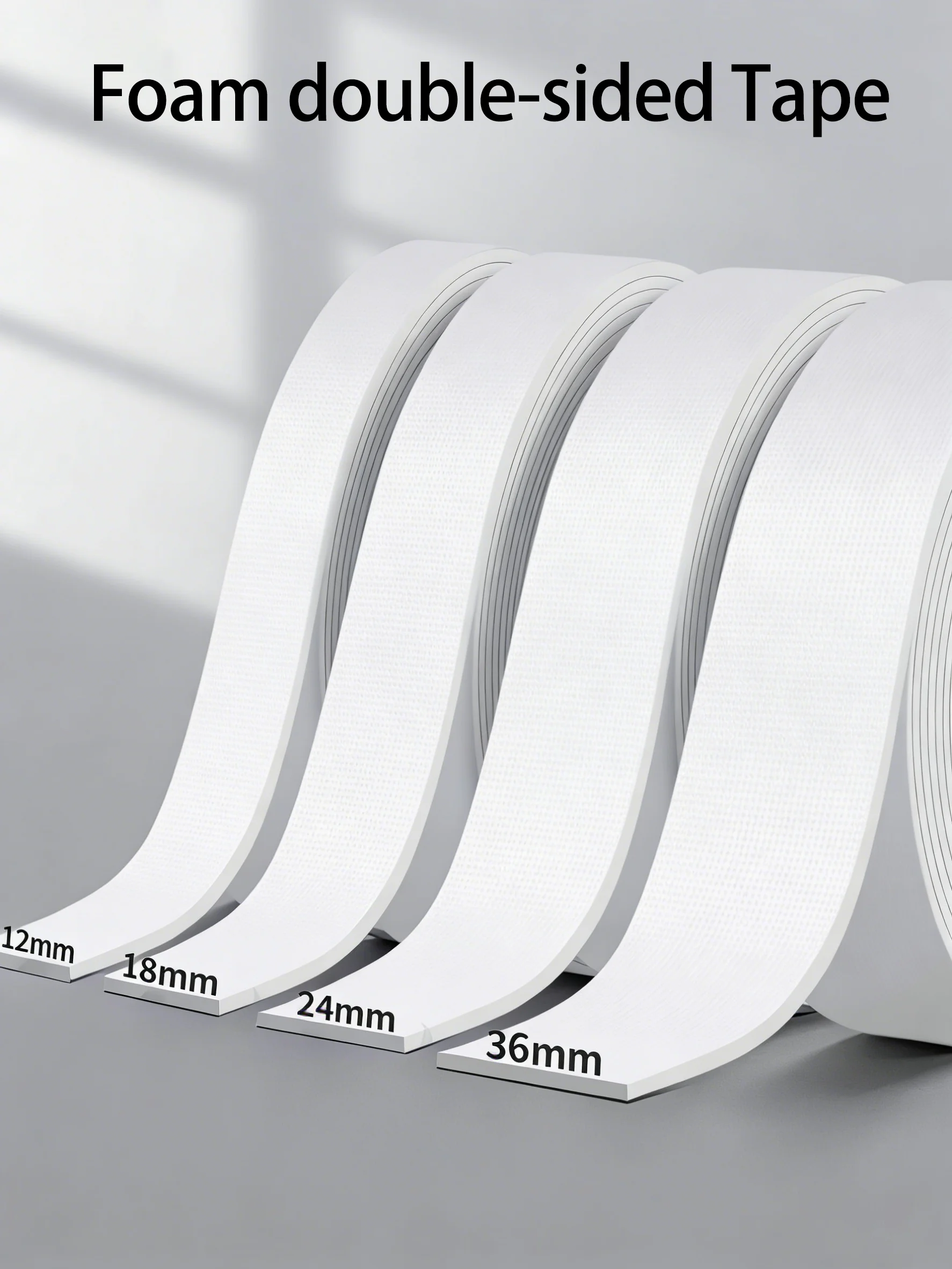 Strong Foam Double-Sided Tape, High Adhesion for Wall Fixing, Waterproof Double-Sided Tape, Thickened Sponge Double-Sided Tape