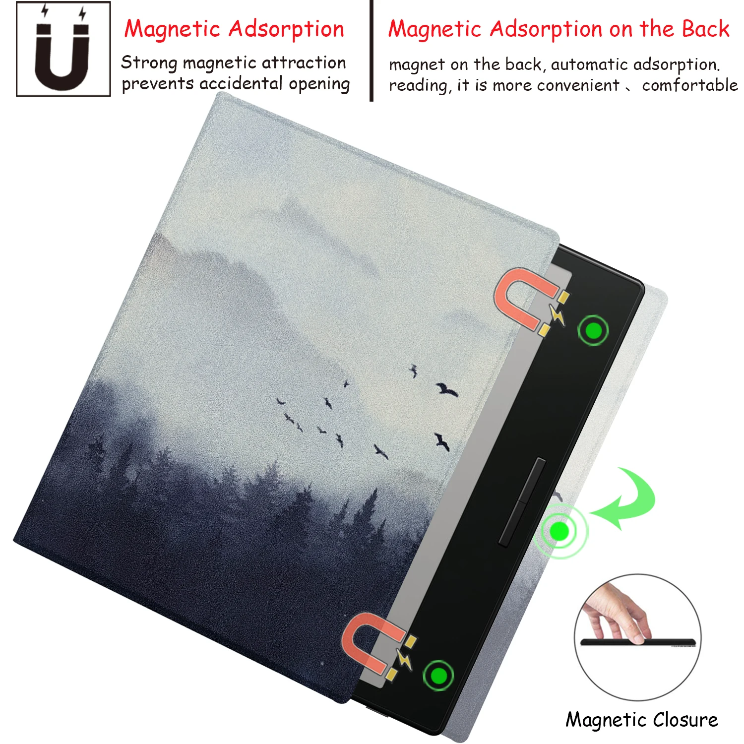 GAUGGER Magnetic Leather Case for 7\