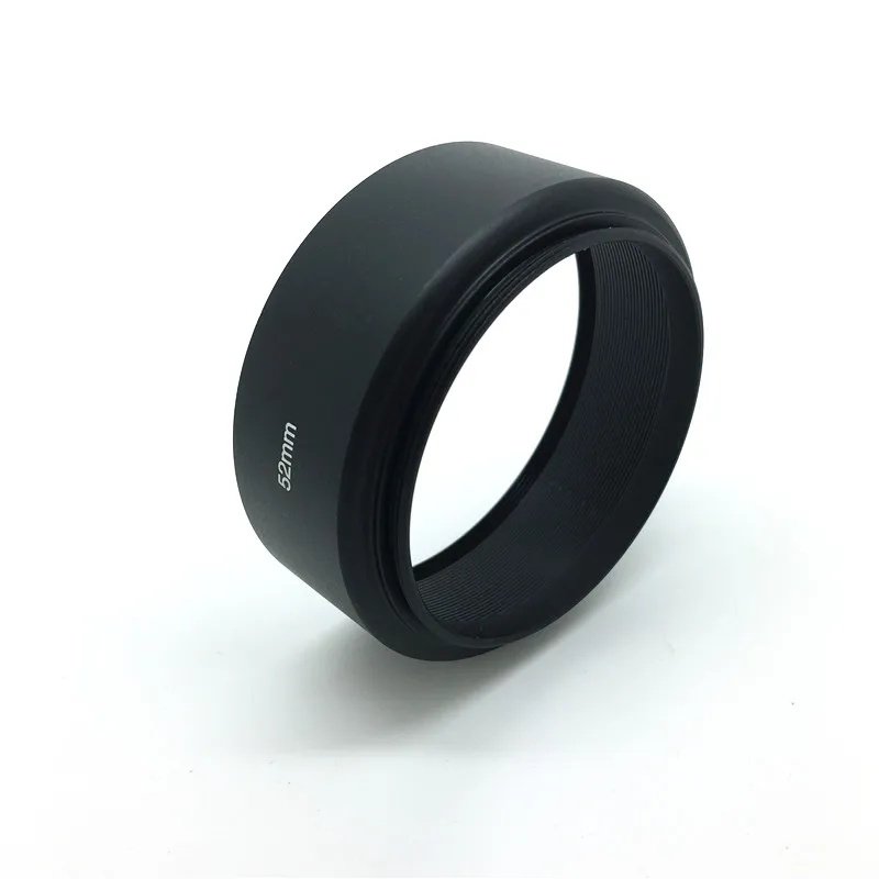 2set 52mm lens hood +lens cap Black Metal camera lens Hood for nikon lens 50mm 1.8D 1.4D 50-1.8D lens hood cap