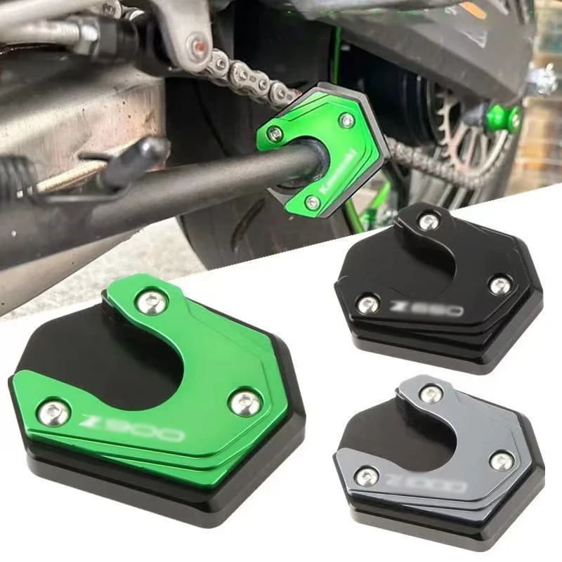 

Motorcycle CNC Kickstand Foot Side Stand Extension Pad Support Plate For Kawasaki Z650 Z900 Z900RS Z 650 Z 900 2017-2023 2021