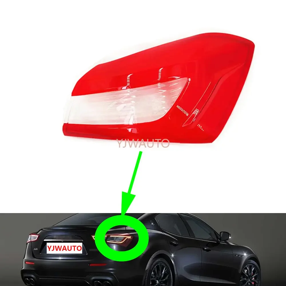 For Maserati Ghibli 2014 2015 2016 2017 2018 2019 2020 Taillight Cover Car Taillamp Lens Glass Rear Lampshade Brakelights Shell