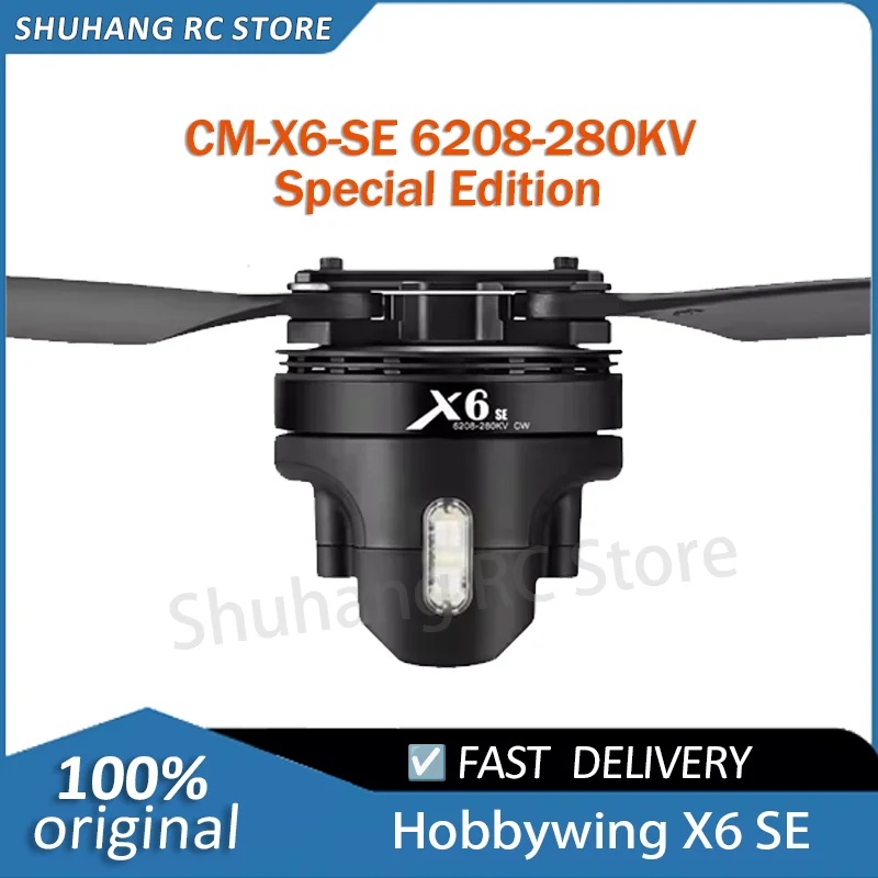 

Hobbywing X6 SE Integrated Power Motor CM-X6-SE Engine Fan Brushless Drone 2270 Propeller 2.2kg Thrust Outrunner BLDC Motor Part