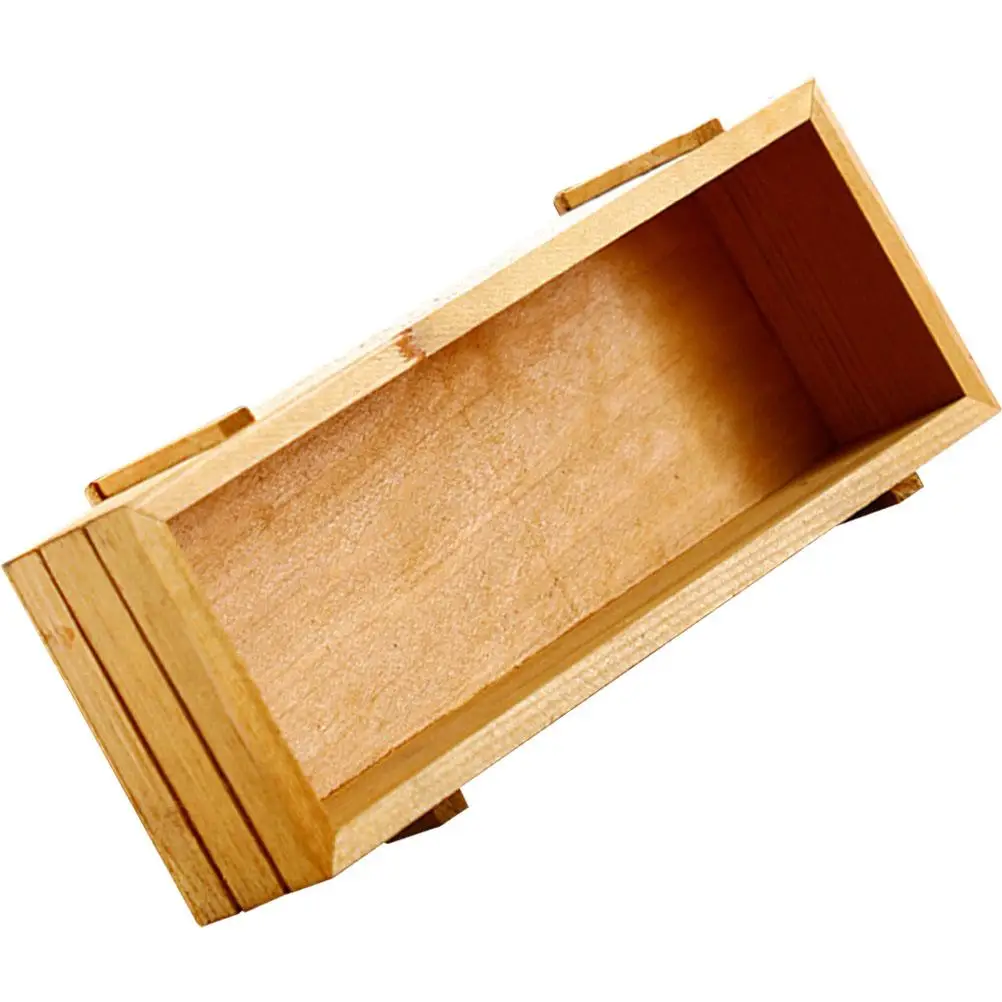 

Manual Bitters Bottle Storage Box Antique Organizer Wooden Bins DIY Wine Tool Holder