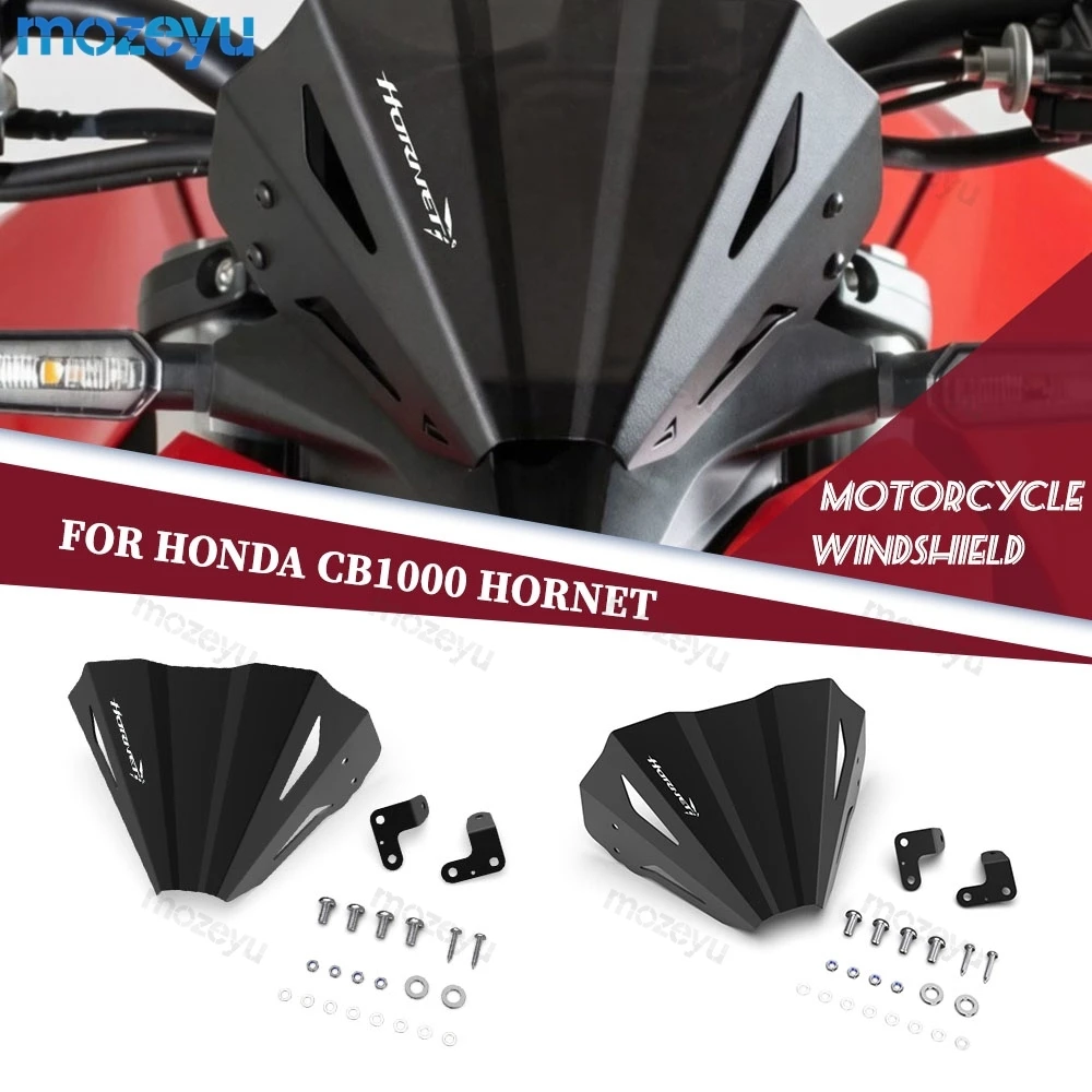 

WindscreenFor HONDA CB 1000 CB1000 Hornet 100 SP 2025 2026 2027 New Motorcycle Black Windshield Sport Windscreen Visor Deflector