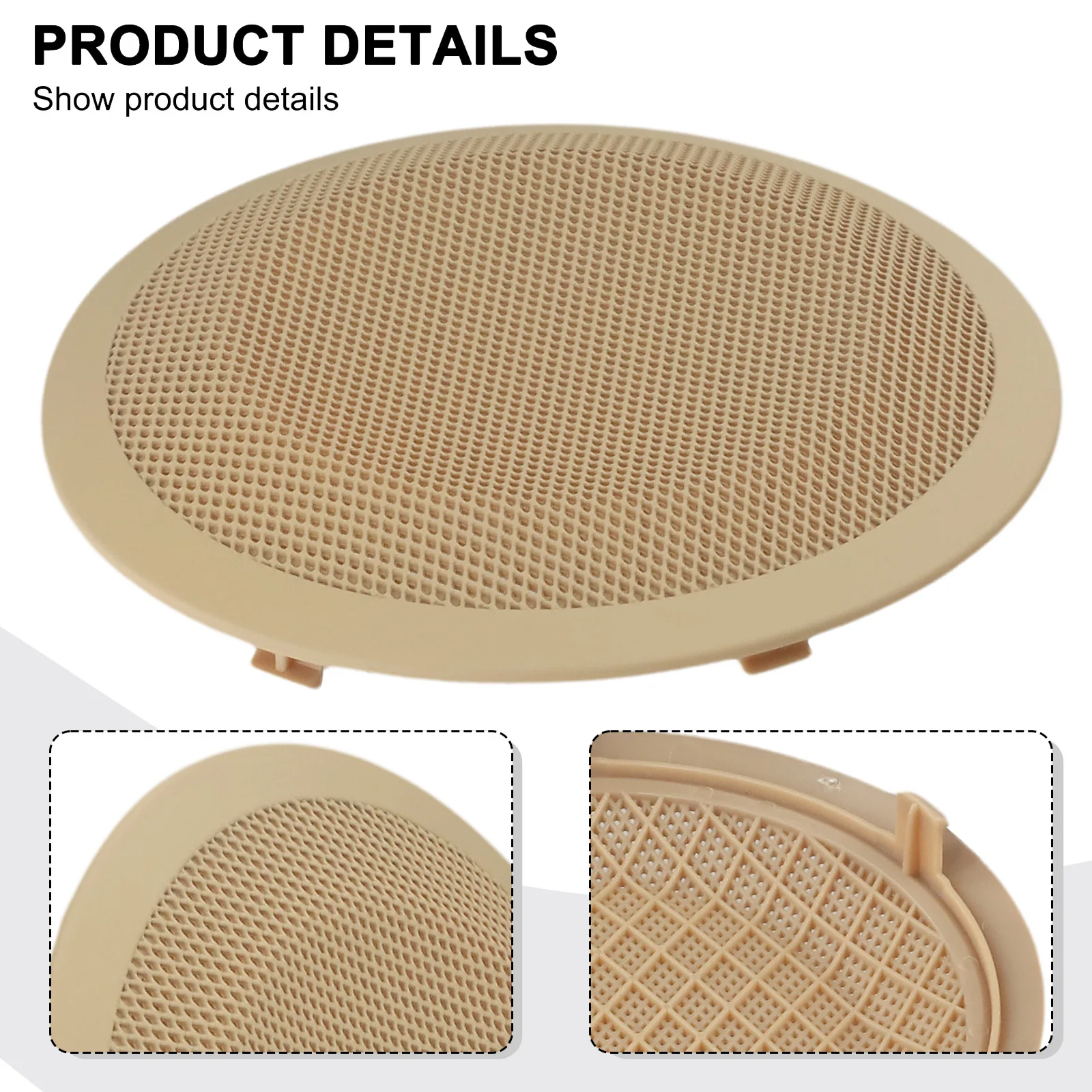 

Cover Speaker Cover Scratch-resistant Aesthetically Appealing Beige Easy To Clean Fixing Accessories High Quality