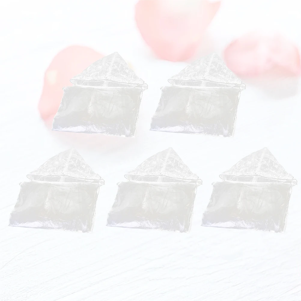

5 Pcs Rain Suits for Men Waterproof Disposable Raincoat Riding Accessories Clear Ponchos with Hood Transparent PE