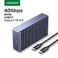 UGREEN 40Gbps M2 SSD Caja USB4 NVMe Compatible con Thunderbolt M.2 NVMe SSD Caja para Mac Mini M4 MacBook Pro
