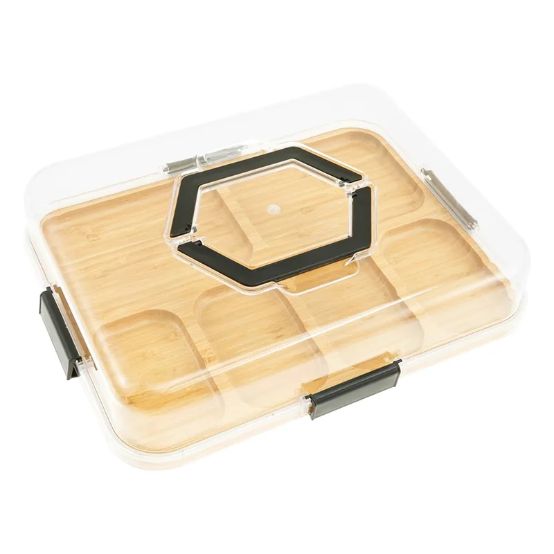 

GYTB-New Home Gift, Travel Portable Charcuterie Board With Clear Lid For Kitchen, Cheese Board Boxes Cutting Boards