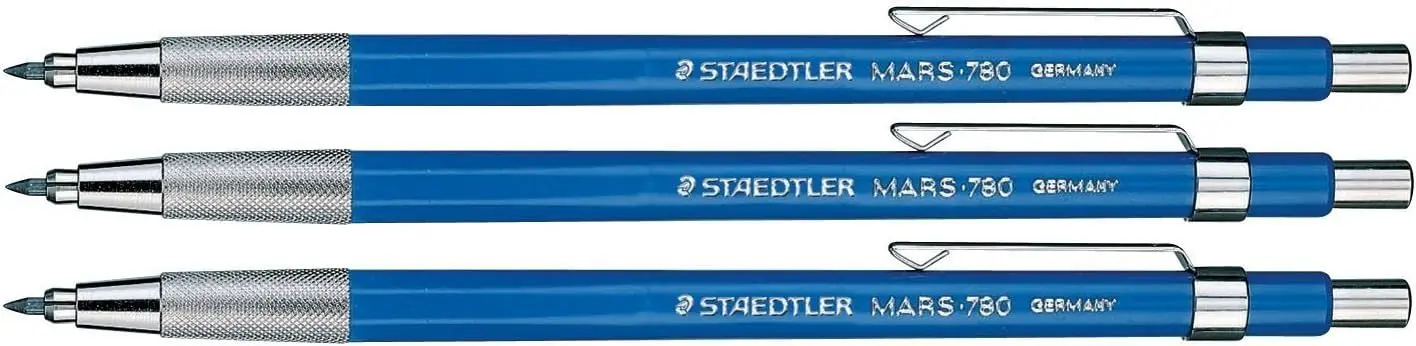

Premium 2mm Technical Mechanical Pencil, 3-Pack for Drafting and Sketching - Durable and Precise
