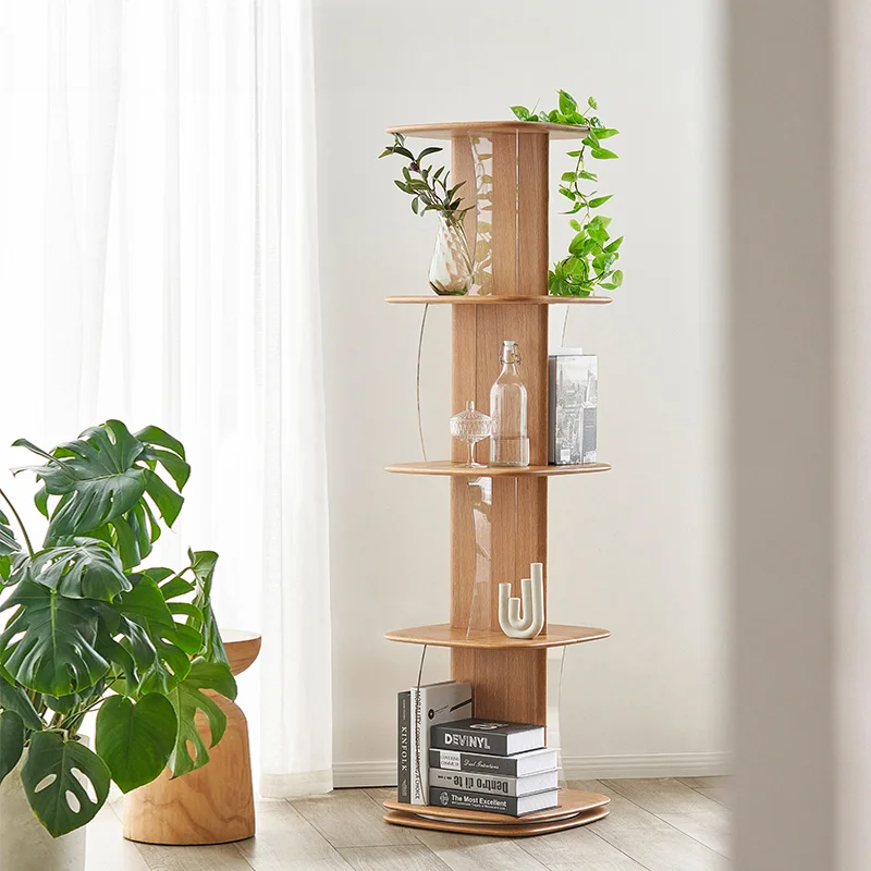 Reef Series Rotating Storage Rack Rotating Bookshelf Projector Display Rack Corner Bookshelf