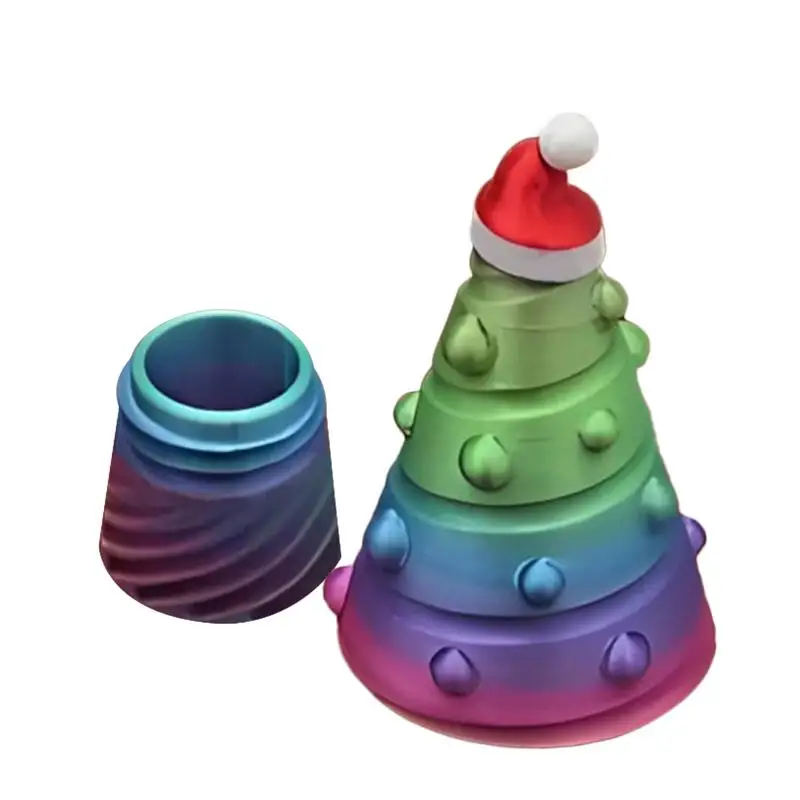 Unique 3D Printed Christmas Tree Creative Christmas Tree Stasher Ornament Creative Christmas Tree For Home Workplace Tabletop