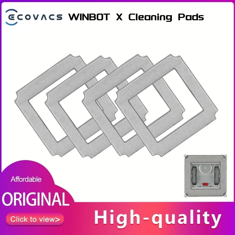 W836 Reinigingsplaten voor Ecovacs Winbot X: De Perfecte Onderhoudsaccessoire voor een Schitterende Glazen Oppervlakte