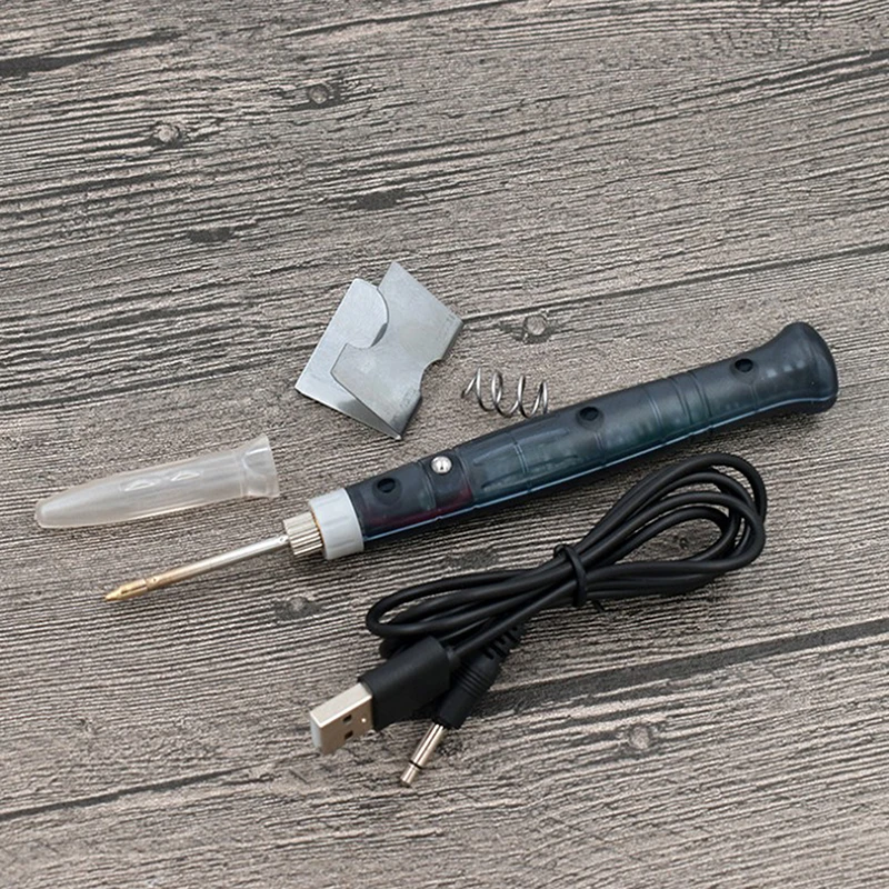 Portable USB Soldering Iron Professional Electric Heating Tools Rework With Indicator Light Handle Welding Gun BGA Repair Tools