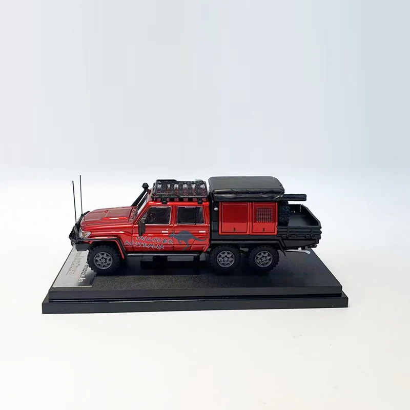 Autobots 1:64 Modell auto lc79 Doppelkabine 6x6 Offroad-Umrüstung Fahrzeug anzeige