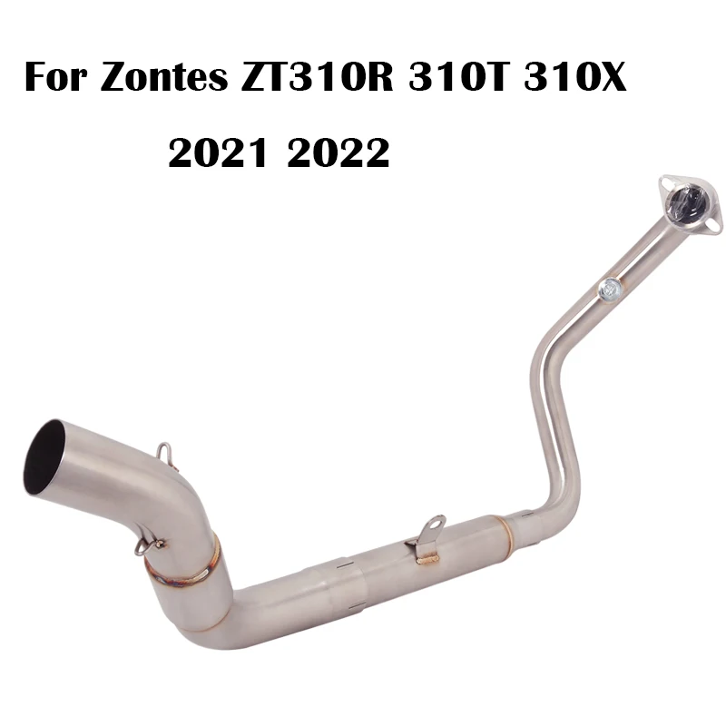 

Middle Pipe For Zontes ZT310R 310T 310X Motorcycle Exhaust Front Mid Connect Link Tube Slip On 51mm Stainless Steel Escape