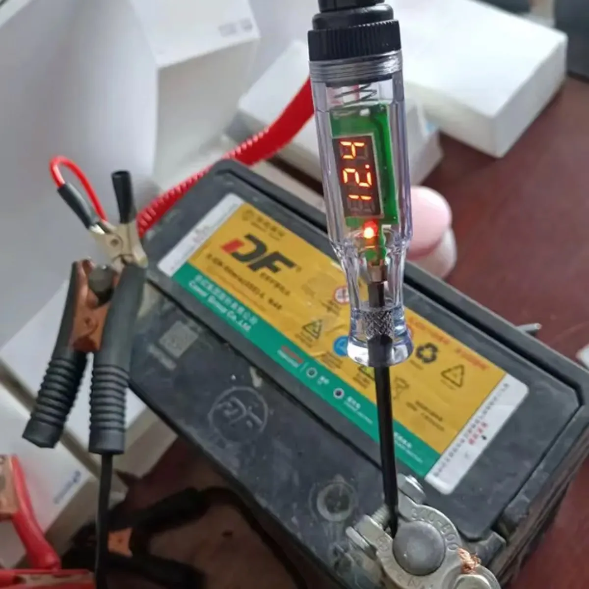 Automotive Truck Voltage Circuit Tester Automotive Diagnostic Probe Test Pen Digital Measuring Pen Repair Tool 6V-24V 5V-90V image 4