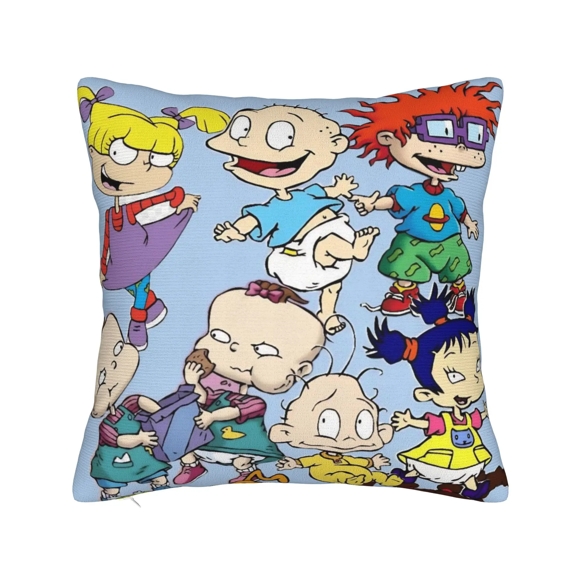 Decorative Pillow Covers Cartoon R-Rugrats Accessories Seat  Throw Pillow Case Cover Square Multi Size