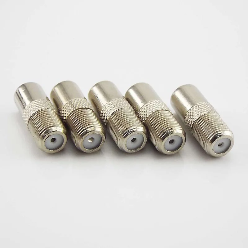 5/10pcs/Lot Aerial Male Adapter F Female To TV Male Converter Satellite Coax Connector Data Sync TV Coaxial Plug L1