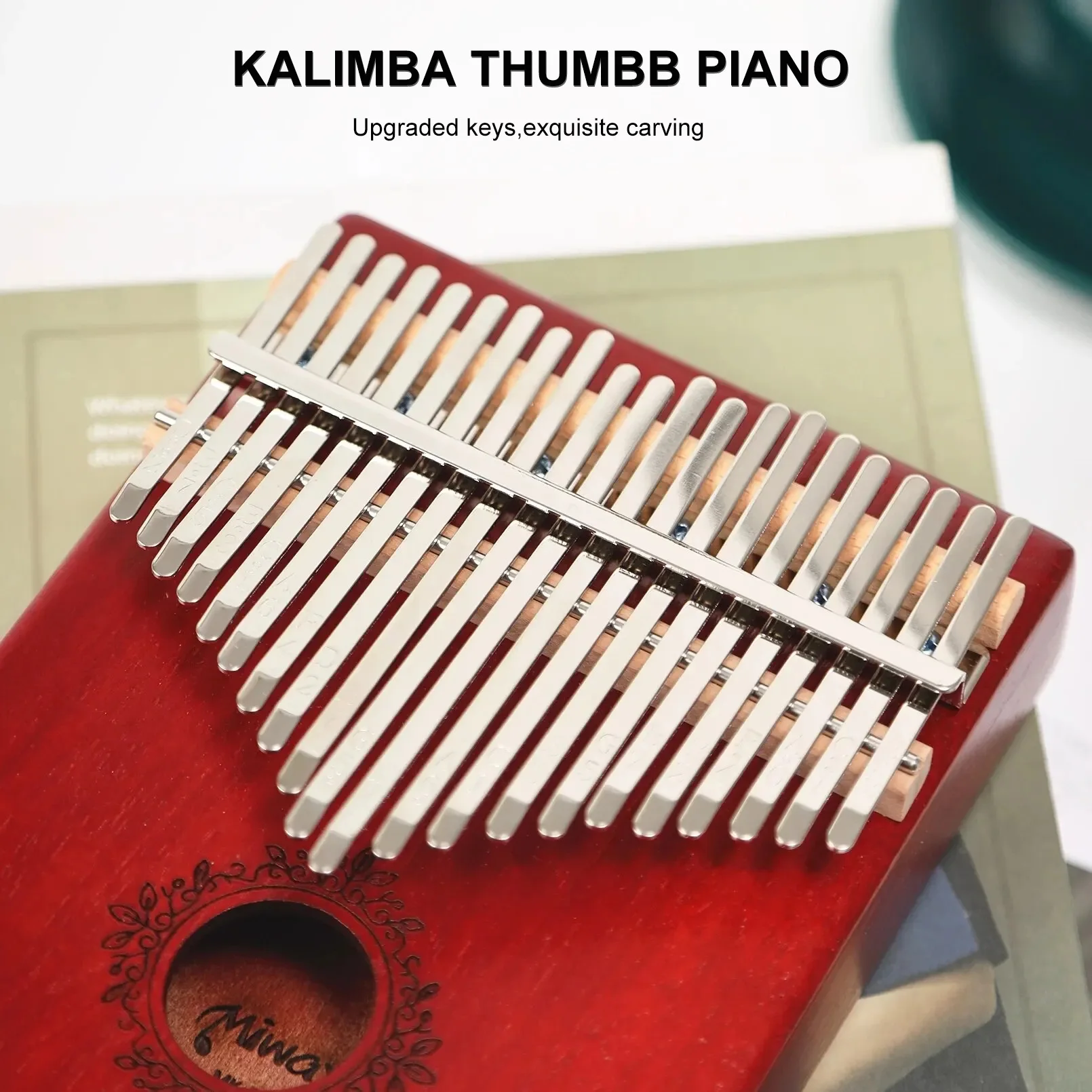 Miwayer Professional Thumb Piano Kalimba: Solid Wood Body, 17/21 Keys, Musical Instrument, Perfect Christmas Gift