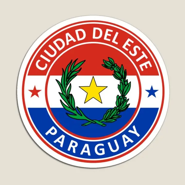 Imán de Paraguay de Ciudad Del Este, decoración para niños, juguete magnético para el hogar, soporte para refrigerador, pegatinas para organizador de nevera