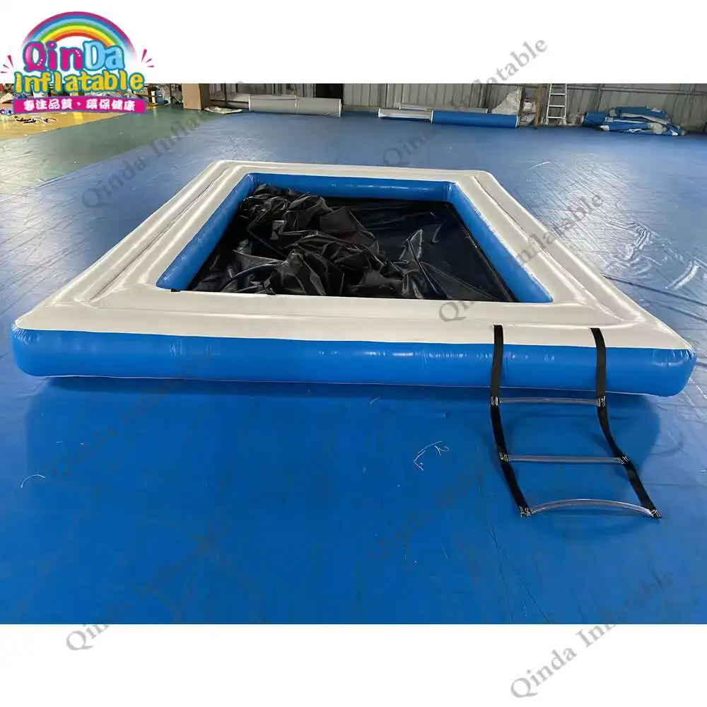 Piscina inflável flutuante do mar da piscina do iate para jogos aquáticos