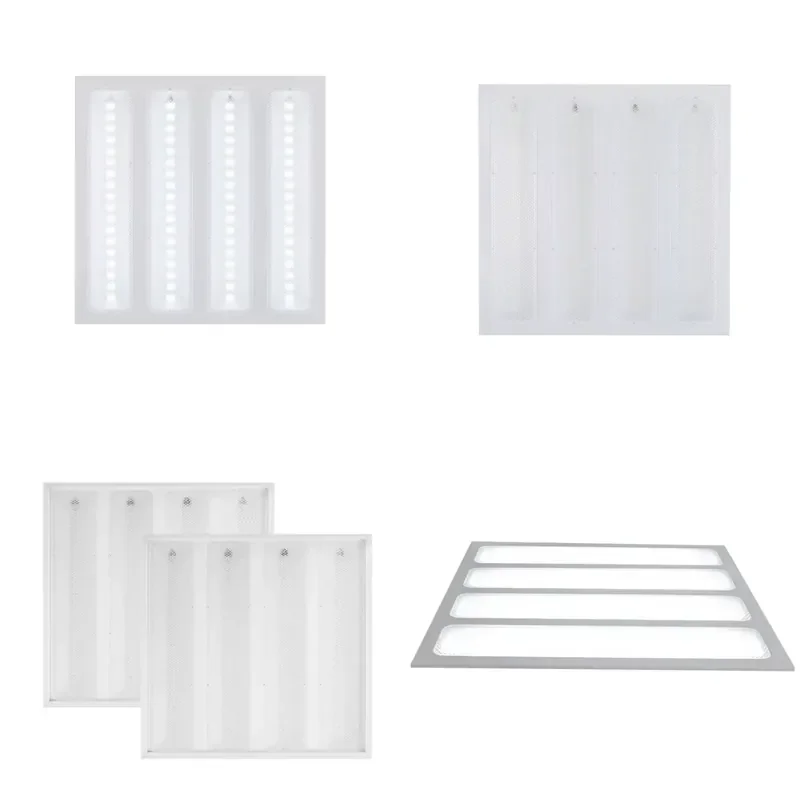 Ultra-thin LED Grid Panel Light 48W 96W 120W 600x600mm Commercial Ceiling Lamp for Office Hospital School Supermarket