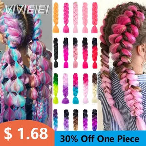 24 -Zoll -Jumbo -Box -Zöpfe Erweiterungen Synthetisches Geflecht Haar Afro Ombre Farbe Kanekalon Großhandel Haare für Frauen 6 Hauptverkäufe Großhandelskleidung - №6