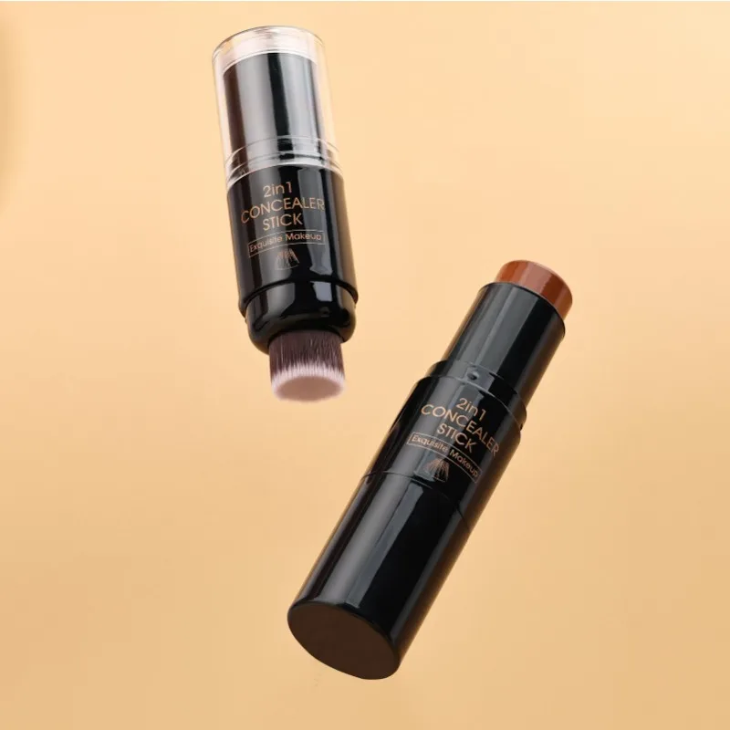 Bâton de maquillage polyvalent tout-en-un, pour Contour, surligneur, Blush et fond de teint, formule professionnelle crémeuse pour sculpter le visage