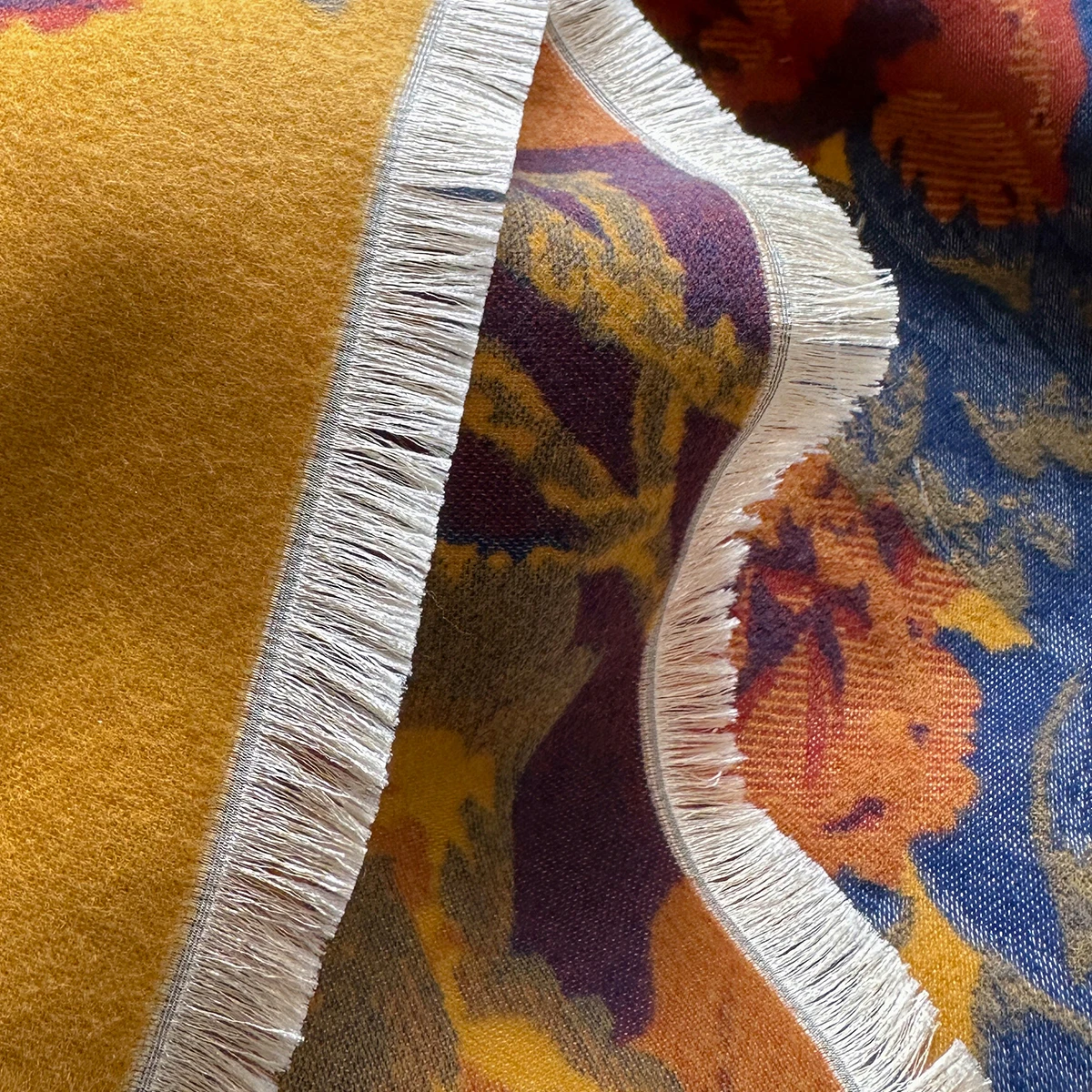 Warmer Schal aus Kaschmirimitat für Damen, Umhang im Ethno-Stil, modische Schals, Blumendruck, kältebeständiger und winddichter Schal – Detail 9