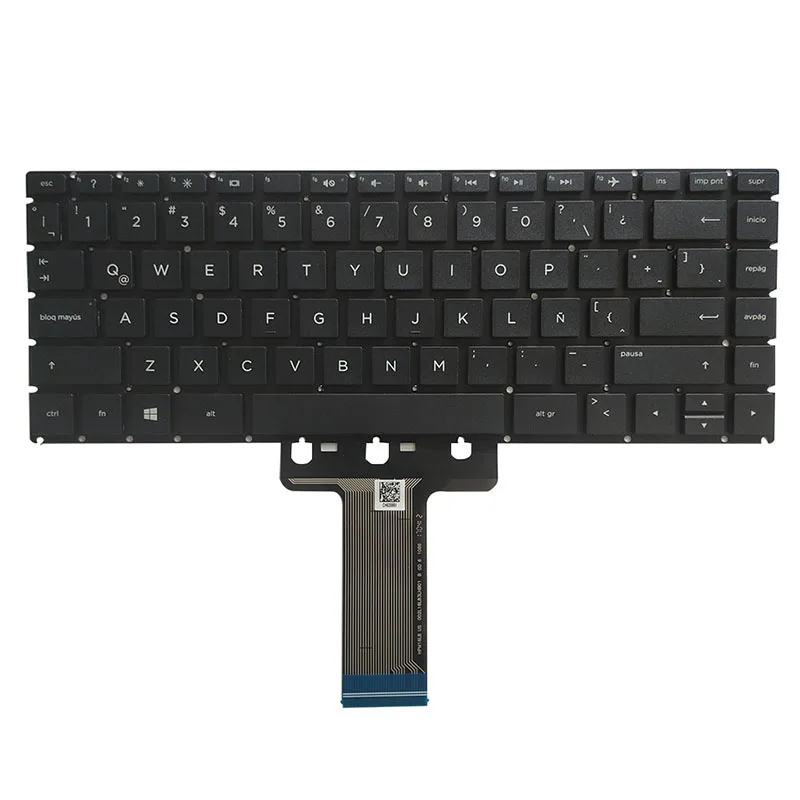 Imagem -06 - Teclado Latino para hp Pavilion Nova Tampa Superior Touchpad la Palmrest 14-bs 14m-ba 14-bw 14g-br 14-bp 14-ba 240 245 g6 246 g6