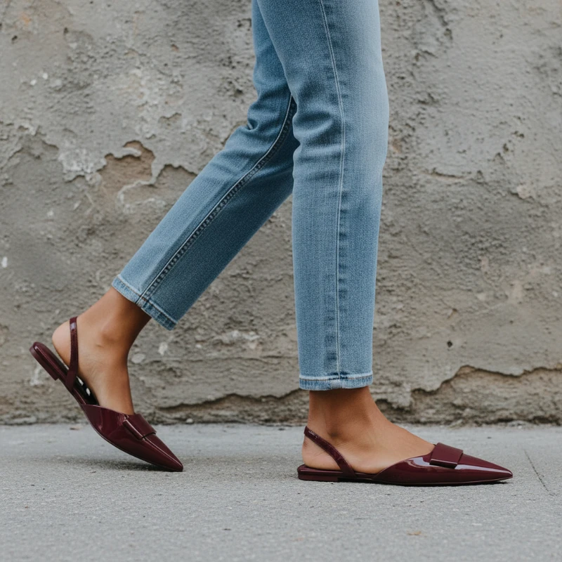 2026 New Women Sandals Pointed Toe Flat Heel Slingback Slip-on Lightweight Comfortable Office Casual Summer Shoes