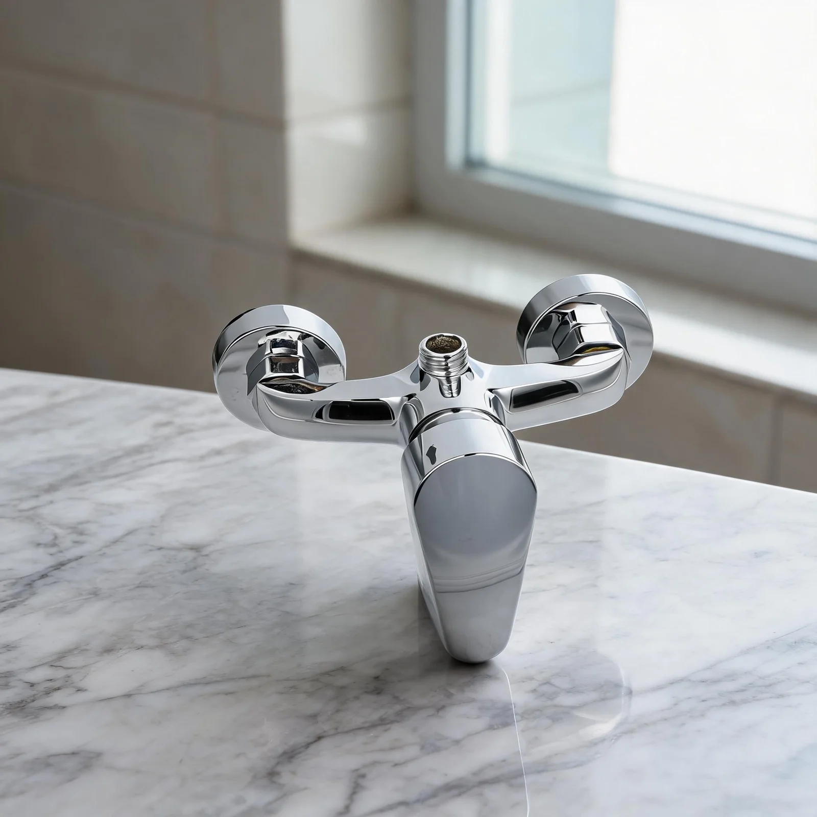 Wall Mount Mixer Shower Mixer Faucet Electroplated Finish Rust Resistant Oxidation Resistant For S-type Connectors