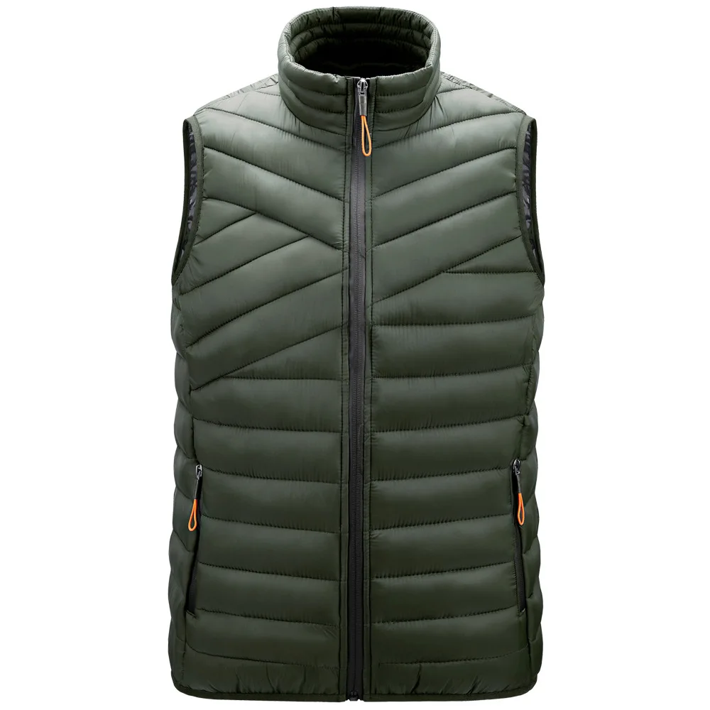 Gilet sans manches pour Homme, joli gilet chaud, décontracté, rembourré, en coton, pour l'automne et l'hiver