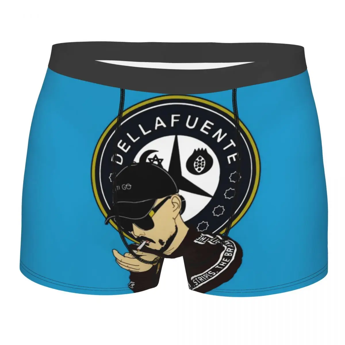 Custom Spanish Rapper Rock Dellafuente Boxer Shorts For Homme 3D Printed Underwear Panties Briefs Stretch Underpants