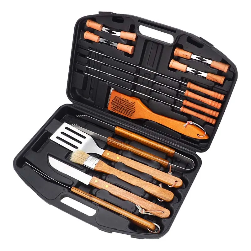 Outdoor BBQ Tools Set Home Barbecue Grill Grill skewers Outdoor carbon grill accessories Fork equipment