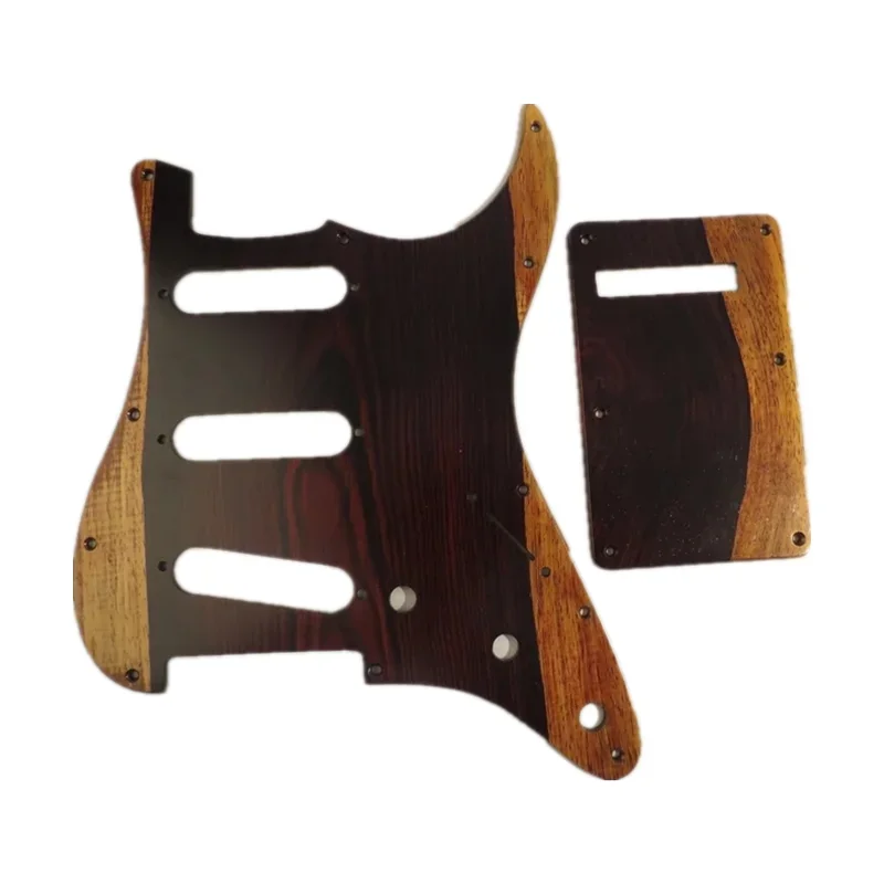 Different colors of SSS Pickguard & Backplate & Screws solid wood for ST Style Guitar parts