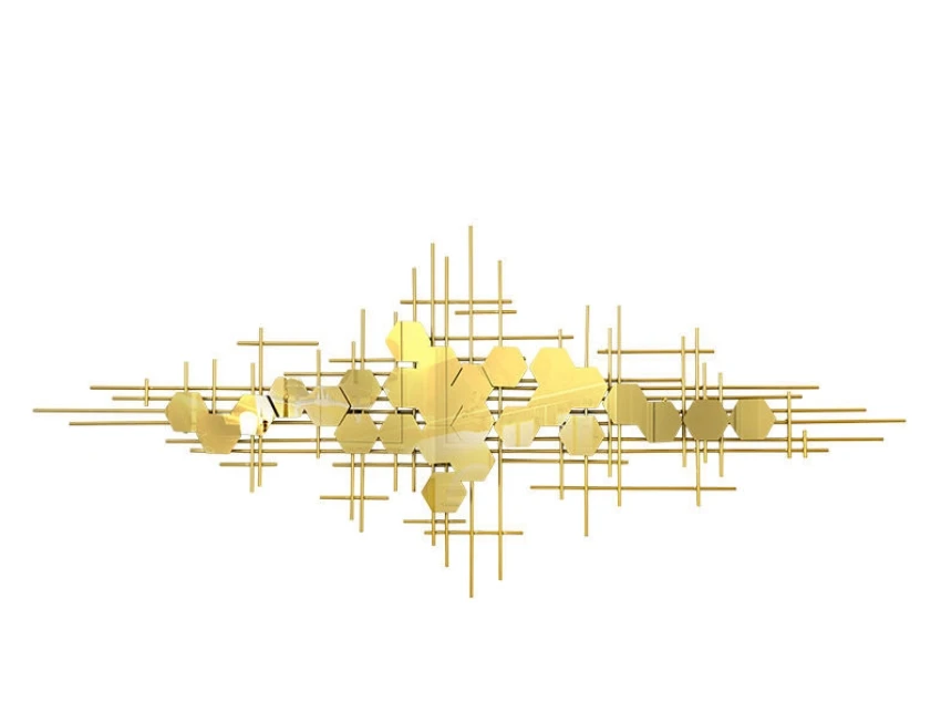 

*Modern Light Luxury Wall Decoration Living Room Sofa Background Wall Hanging Decoration Bedroom Decoration Creative Metal
