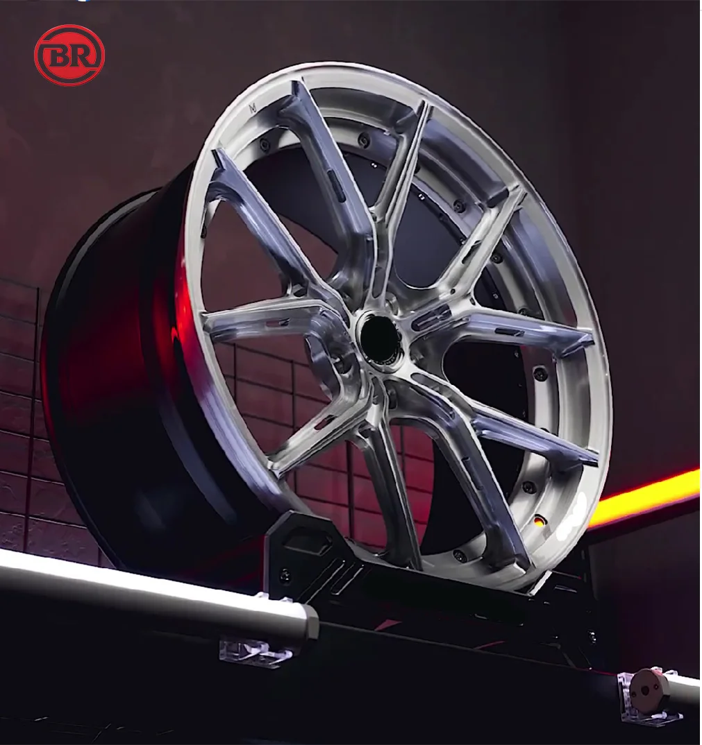 Borui Forging 2-piece Custom Suitable For Mercedes C8 For Ferrari Polished Deep Disc Alloy Wheels 16-26 Inch Luxury Car Wheels