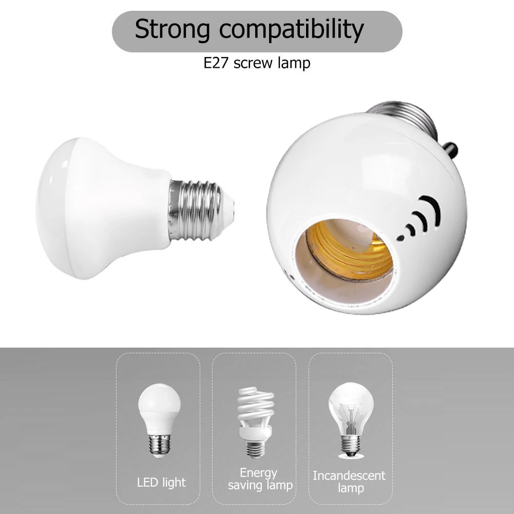 Wireless Remote Control Lamp Base E27 Lamp holder Socke base Light Bulb e27 Socket Holder Adapter ON/Off Base Switch Kit