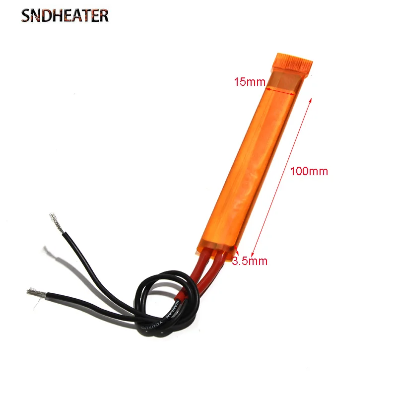 SNDHEATER 2PCS 220V 100x15x3.5mm PTC Heater Plate Constant Temperature 80C-220C Air Heating Element for Egg Hatching Machine