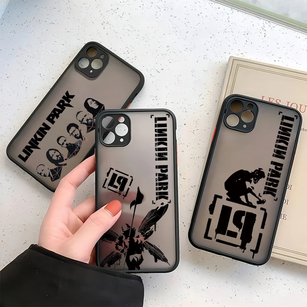 Band L-Linkin P-Park Cool New Phone Case For iPhone 16 15 14 13 12 11 Mini Pro Max X XR XSMax 7 8 Plus Matte Transparent Cover