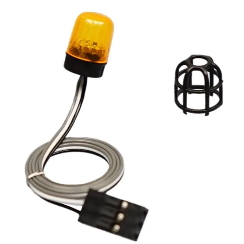 【デジタルガジェット】回転ledビーコンライトrc-タミヤrcトラックトレーラーティッパー用-1-14掘削機用-スキャニア770sエンジンランプ用