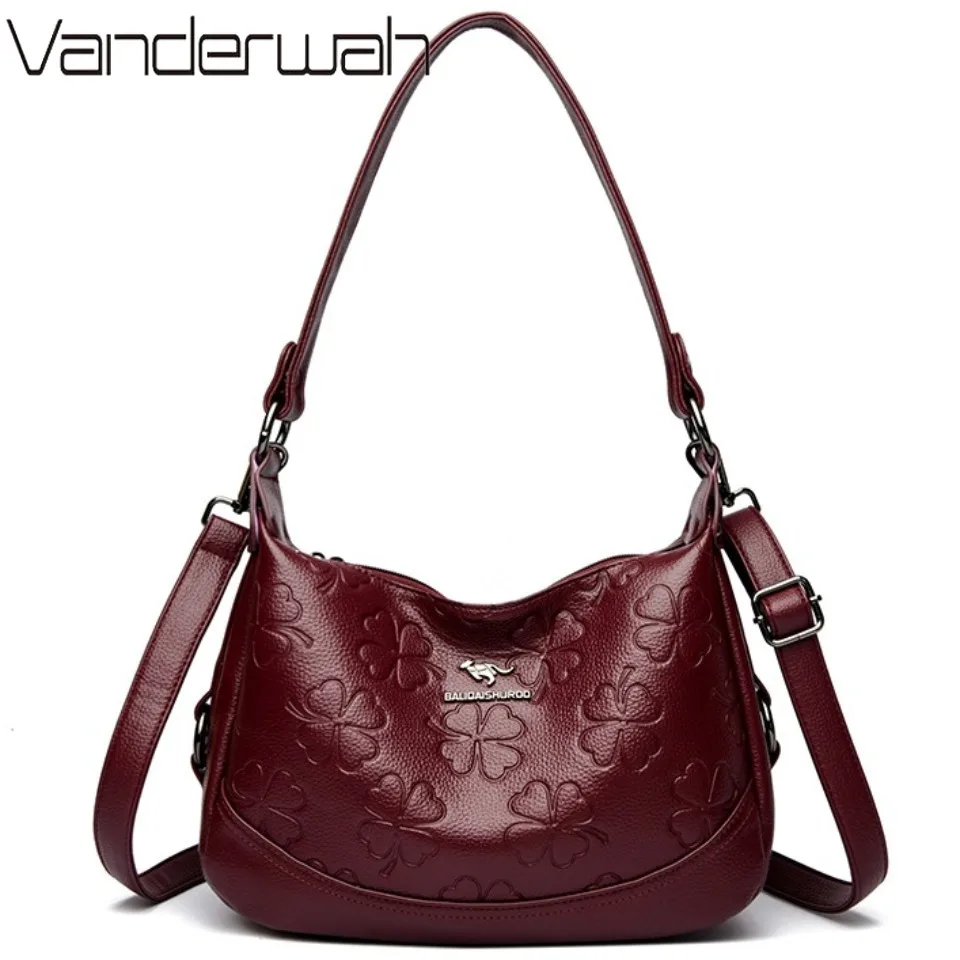 

Two Straps Two Layers Luxury Handbags Women Bags Designer Soft Leather Shoulder Crossbody Bags Ladies Purses and Handbags Sac