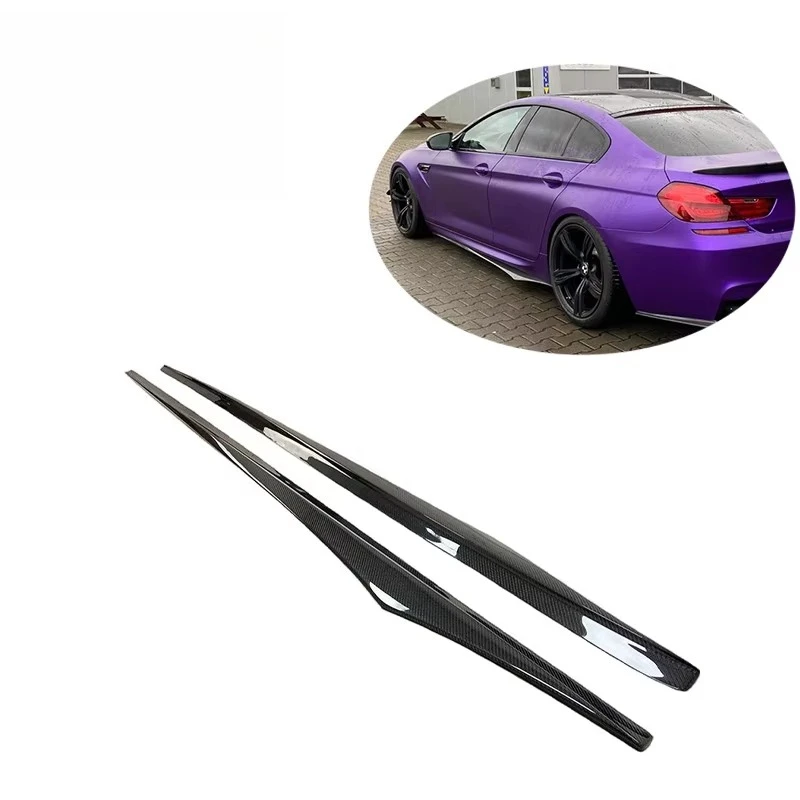 Vor Style Carbon Fiber Side Skirts Premium Quality Extention Body Kits for M6 F06 F12 F13 Coupe Gran Coupe
