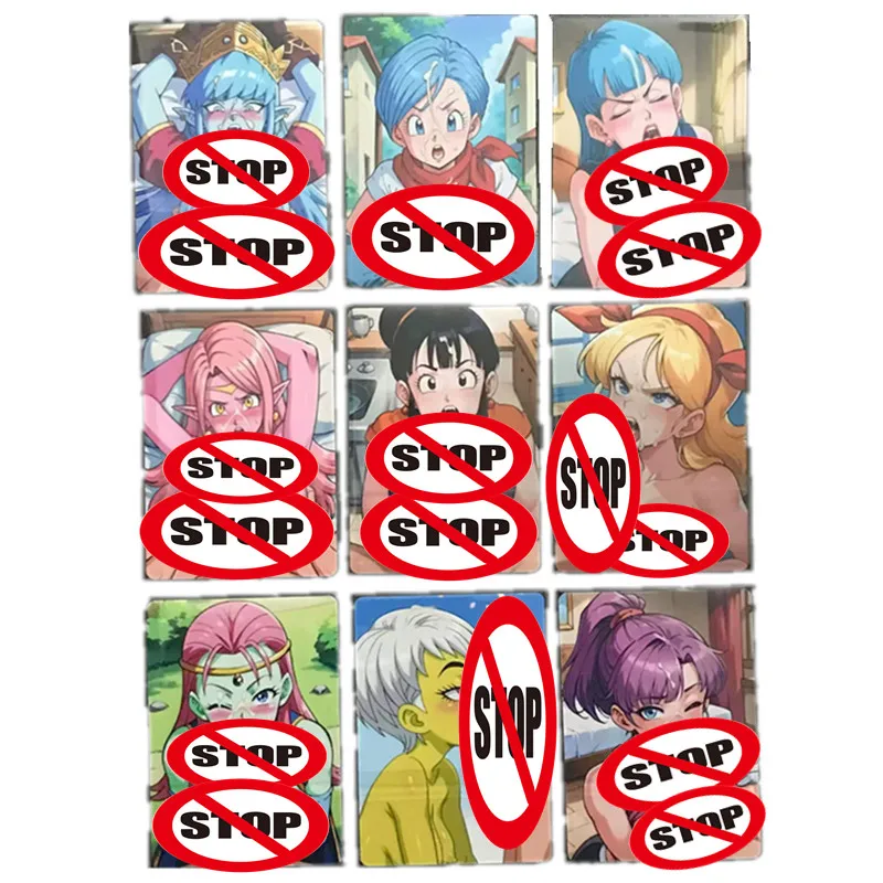 

9 шт./компл. самодельная аниме-карта Dragon Ball Z GT Super Saiyan Kiki Bulma Lanqi ACG сексуальная телесная карта игрушка подарок игра Коллекционная карта