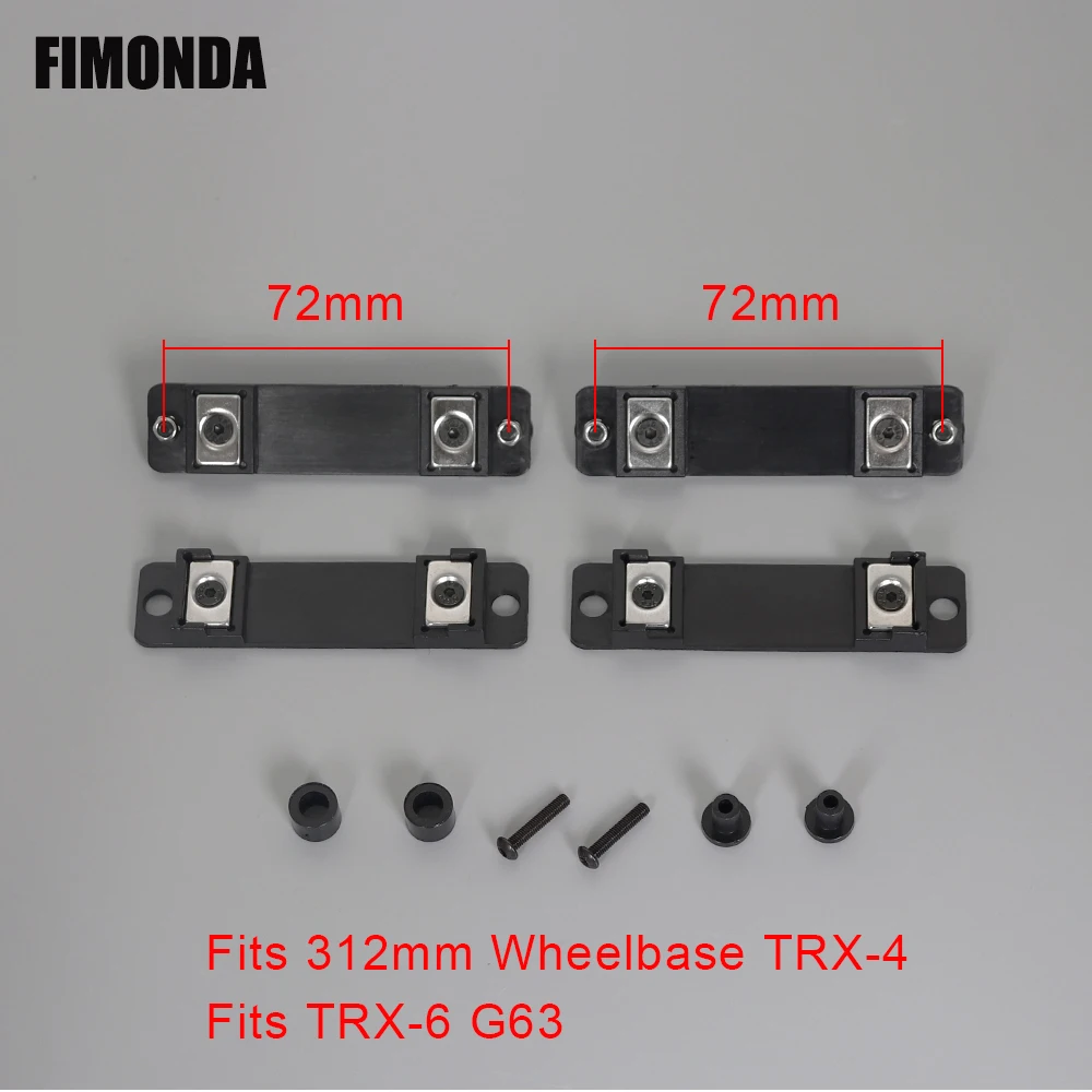 FIMONDA 4Pcs Magnetic Body Posts Mounts for 1/10 RC Crawler Car TRX4 Defender TRX6 6X6 G63 G500 K5 Upgrade Parts